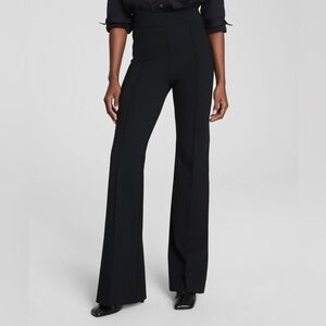 Spanx Perfect Pant High Rise Wide Leg Flare Ponte Pants Size XL Tall